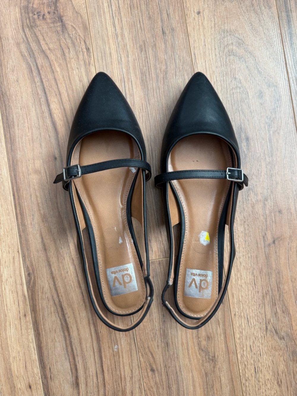 Dolce Vita Leather Pointed Mary Jane Slingback Flats